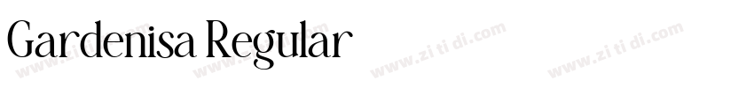 Gardenisa Regular字体转换